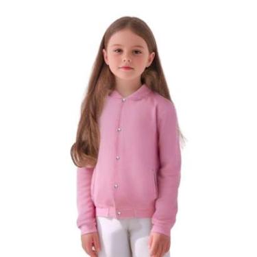 Imagem de Jaqueta de Moletom Infantil Unissex Lisa com Bolsos Estilo Casual-Unissex