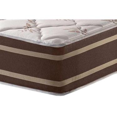 Imagem de Cama Box Baú Casal: Colchão Molas Masterpocket Ensacadas Anjos Duo Sono +base Courano Brown(138x188)