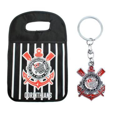 Imagem de Kit Sacola Aumotiva + Chaveiro de Metal Corinthians, Automotivo