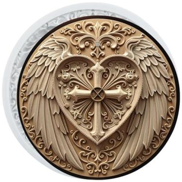 Imagem de MYPRACS Molde de silicone Wings Love Fondant para decoração de bolos de açúcar, topo de cupcake, pasta de goma de chocolate, argila de polímero