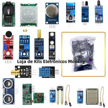 Imagem de Kit Inicial De Módulos De Sensores 45 Em 1 Para Raspberry Pi R3 UNO R3