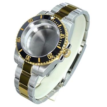 Imagem de FEIYASHI Relógio masculino Pro Sports Mergulho com caixa de 40 mm para NH35/34/36 Miyota8215 ETA2824 Movimento, Tampa inferior sólida 2, For NH35/36/34/38 4R36 Movement, Caixa de relógio de luxo