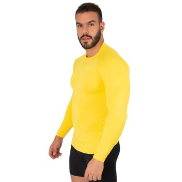 Imagem de Blusa Térmica Poliamida Bella Fiore Proteção UV Manga Longa Segunda Pele Moda Fitness Masculina-Masculino