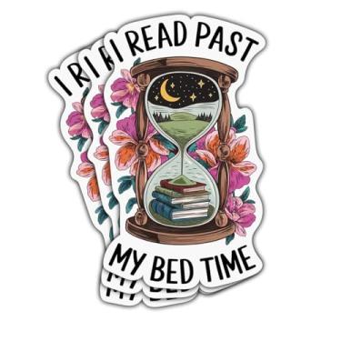 Imagem de (3 peças) Adesivo I Read Past My Bedtime, adesivos decalque Booktrovert Book Lover, Reading Bookish Sticker para Kindle, laptop, garrafa de água, copo, capa de telefone, chapéu, capacete, presentes