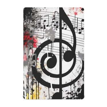 Imagem de xigua Lençol de berço preto com clave de agudos para meninas e meninos, lençol macio e respirável adequado para berço padrão e cama infantil 71 x 132 cm