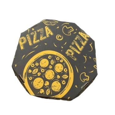 Imagem de Caixa de Pizza Oitavada 35cm Kit 100 Unidades Delivery Resistente a Impactos e Umidade
