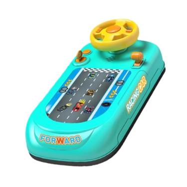 Imagem de Almencla Volante de brinquedo para corrida de carros, jogo de carro musical, brinquedo educativo, e interativo para meninos de 3 anos, Verde