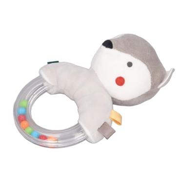 Imagem de aqxreight Bebê Chocalhos Anel Brinquedo de Pelúcia Macio Colorido Cor Brilhante Chocalho Recém-nascido Brinquedo Sensorial Tipo C Coordenação Mão Promover o Desenvolvimento Motor Estimular de Pelúcia bebê para Infantil (Tipo A)