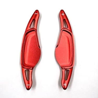 Imagem de Câmbio de pá para BMW (2018-2021), moedor de pá de volante em metal alumínio, FIT BMW 3 4 5 6 7 8 Series G20 G22 G23 G26 G30 G32 G11 G15 G16 G14 X3 G01 X4 02 X 50 G05 X6 G06 X7 G07 Z4 G29 (Vermelho)
