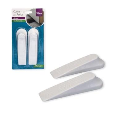 Imagem de Parador de Porta Kit com 2 Unidades, Cunha, Polipropileno, 11,5cm x 4cm, 15g