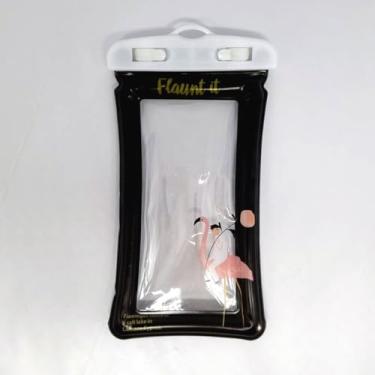 Imagem de Kit 5 Capas a Prova D'água Impermeável Universal pra Celular (Preto)