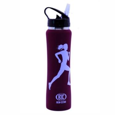 Imagem de Garrafa Térmica Squeeze Emborrachada inox Bic