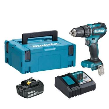 Imagem de Parafusadeira Furadeira 18,0V a Bateria 13MM Com Maleta Makita - MAKIT