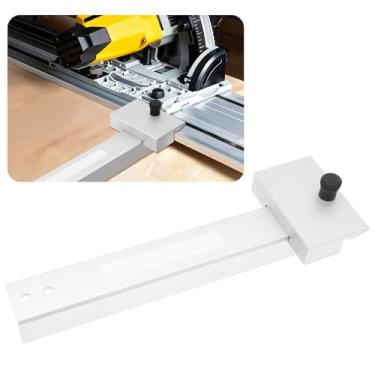 Imagem de Trilho de guia de serra quadrada, transferidor de trilho de guia de ângulo reto de liga de alumínio de 90° e quadrado ajustável para madeira de precisão, projeto faça você mesmo e uso profissional