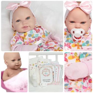 Imagem de Bebê Reborn Menina Princesa Larinha Corpo Silicone Realista - Cegonha 