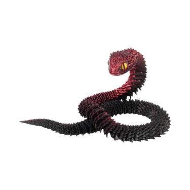 Imagem de Estátua De Cobra Impressa Em 3D Realista Com Juntas Móveis, Brinquedo 