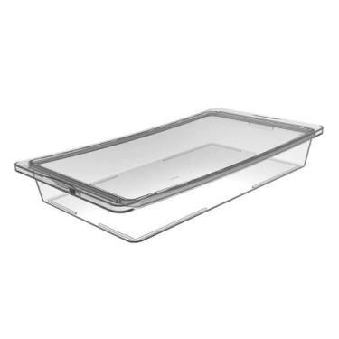 Imagem de Travessa Hermética Retangular com Tampa 3,4L Transparente Frutas Legum