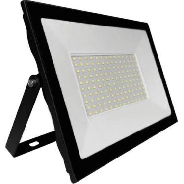 Imagem de Refletor led slim 100w bivolt 6500k ip65 branco frio ourolux
