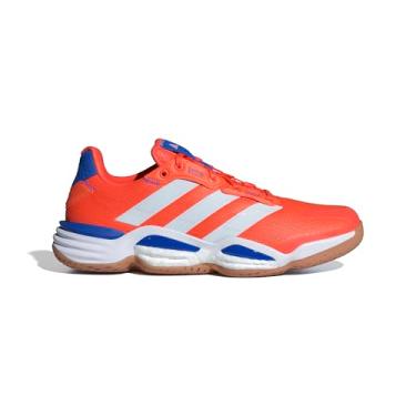 Imagem de adidas Tênis masculino Stabil 16 para uso interno, Team Solar Orange/Zero Metallic/Bright Royal, 43