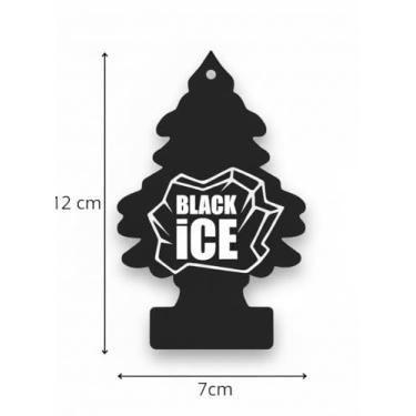 Imagem de Aromatizador de Carro Tipo Pinheiro – Cheirinho Automotivo Black Ice – Fragrância Refrescante e Duradoura (Baunilha)