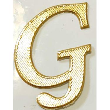 Imagem de Letras douradas de alta classe de borracha para passar a ferro com letras de transferência de calor para roupas esportivas camisetas de jérsei nome do time chapéus sapatos (2G)