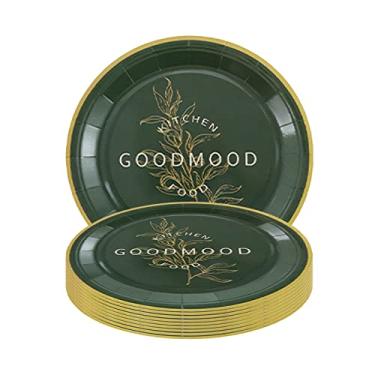 Imagem de 10PCS Pratos de Papel Descartáveis Compostáveis Biodegradáveis Ecológicos Grau Alimentar para Churrascos Acampamentos Piquenique Festas Aniversário