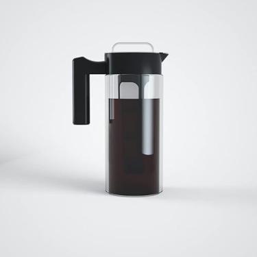 Imagem de Café Cold Brew - Chá Gelado e de 1300 ml com Jarra Vidro Aço Inoxidável 304 Funnel Colher Medidora