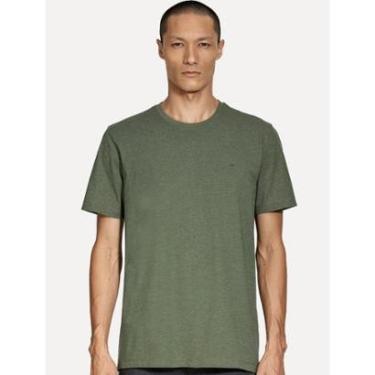 Imagem de Camiseta Aramis Masculina Basic Lisa Mono Logo Verde Floresta-Masculino