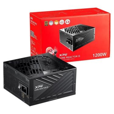Imagem de Fonte XPG Core Reactor II 1200G-BKCBR, 1200W, 80 Plus Gold, Modular, PFC Ativo - 75261222-Unissex