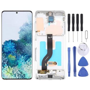 Imagem de Hiregolish Peças de reparo de tela, para Samsung Galaxy S20+ 4G/5G SM-G985/986 digitalizador de tela LCD OLED de 6,7 polegadas, conjunto completo com moldura, conjunto de substituição de tela com kits