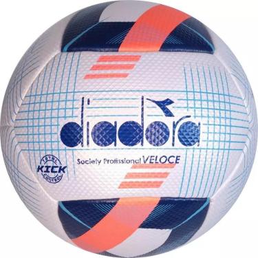 Imagem de Bola de Futebol Diadora Society Profissional Veloce -  e Azul-Unissex