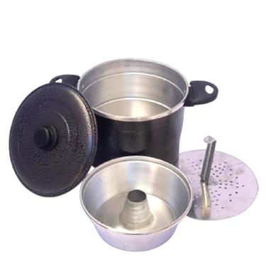 Imagem de Panela Multiuso 3 em 1 Banho Maria Cuscuzeira a Vapor cozinha Legumes Pudim