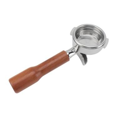 Imagem de aqxreight Portafilter de café de 58 Mm Em Aço Inoxidável Com 2 Orelhas Portafilter Removível Com Bico de Alça de Madeira para Máquina de café Nuova Aço de Máquinas Projetadas Com Ajuste Garante