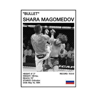 Imagem de Pôster Em Tela Lendas Do Boxe Preto E Branco - Arte Inspiradora Para A