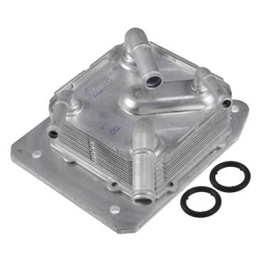 Imagem de VekAuto Kit de refrigerador de óleo do motor compatível com Nissan Altima Maxima Murano, Resfriador de óleo de transmissão de tom prateado de liga de alumínio durável com vedação O-rings