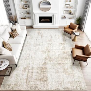 Imagem de Alfombra de Área MXSANYOO 274x366 cm Lavable Antideslizante Beige