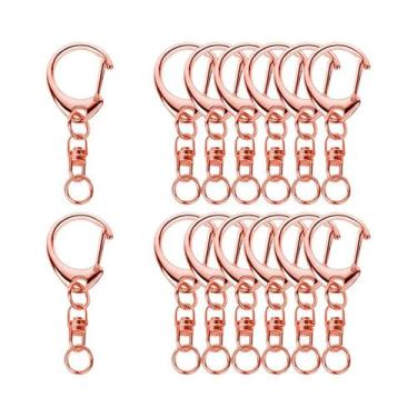 Imagem de Fechos De Lagosta Para Chaveiro, 10, 30, 50 Conjuntos, Ganchos Giratór