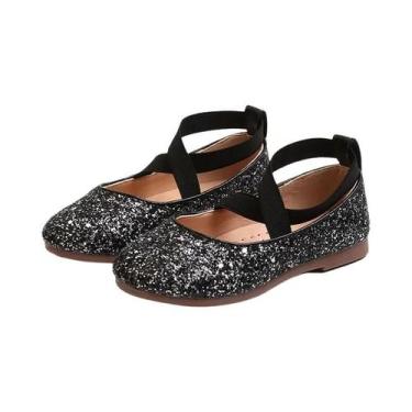 Imagem de Sapatilhas De Balé Para Meninas Com Cristais Brilhantes, Sapatos De Fe