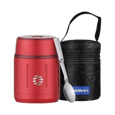Imagem de Lancheira Infantil De 500ml Fjbottle Em Aço Inoxidável 316 Com Isolame
