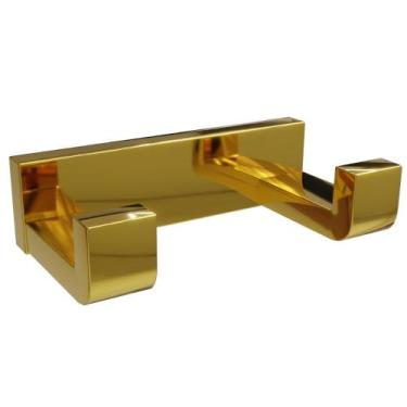 Imagem de Cabide Para Banheiro em Aço Inox Linha Eterna IL9022 Italy Line, Doura