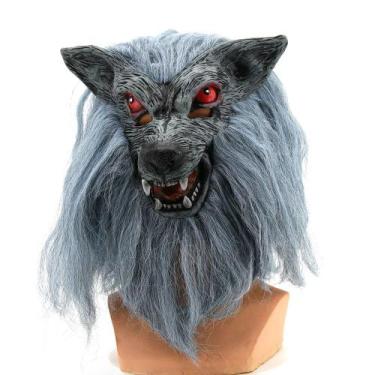 Imagem de Máscara de lobisomem realista para festa de cosplay de Halloween para 