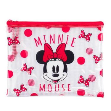 Imagem de Estojo Necessaire Minnie Mouse Disney Média 17x21cm Infantil