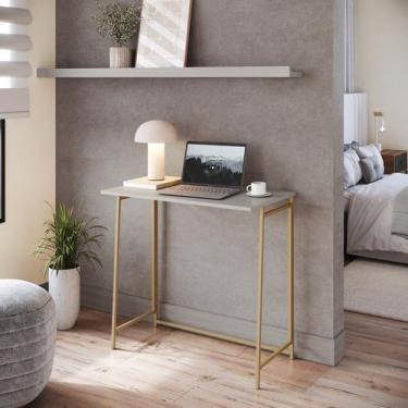 Imagem de Escrivaninha Mesa Escritório Dobrável X P1044 80cm Industrial Arena E 