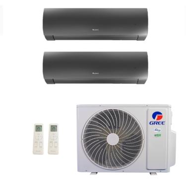Imagem de Ar-Condicionado Multi Split Inverter Gree 24.000 (1x Evap HW 9.000 + 1x Evap HW 24.000) Quente/Frio 220V