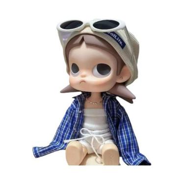 Imagem de Chapéu Cinza, Terno Preto, Óculos Para Boneca Zsiga1/8, Fantasia Fofa 