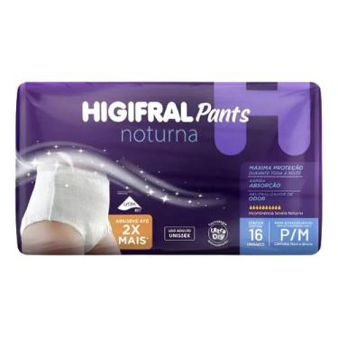 Imagem de Roupa Íntima Adulto Higifral Pants Noturna - P/M 16 un