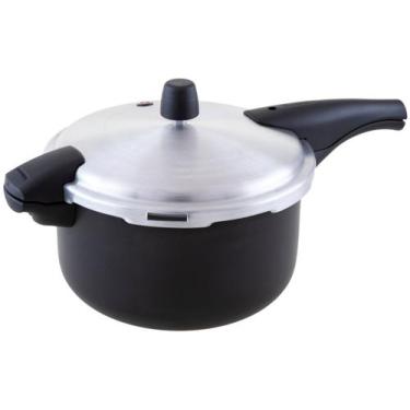 Imagem de Panela de Pressão Tramontina Vacouver Effect, 6L, Preto e Prata