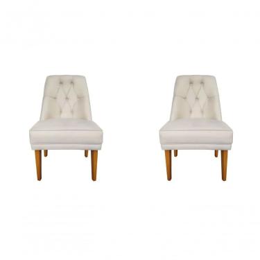 Imagem de Kit 2 Cadeira Para Sala De Jantar Escritório Estofada Berlim Retro Suede Porcelana Eli...