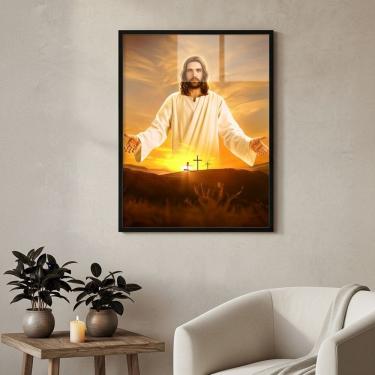 Imagem de Quadro Decorativo Jesus no Horizonte  - 70x50cm