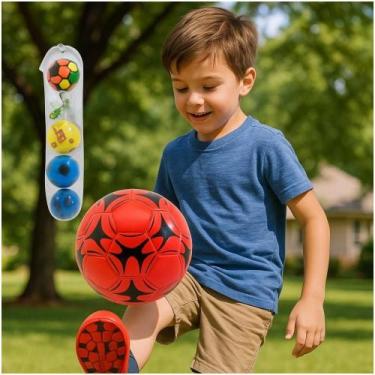 Imagem de Bola Futebol Campo Quadra Joga Chuteira Brinquedo Esporte Society Futs